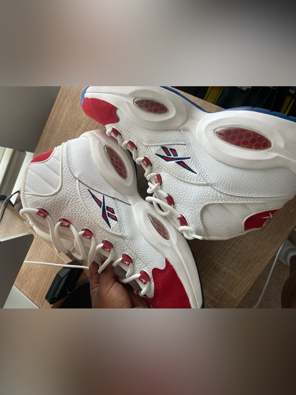 Reebok QUESTION MID OG 'RED TOE’ - Picture 3 of 5